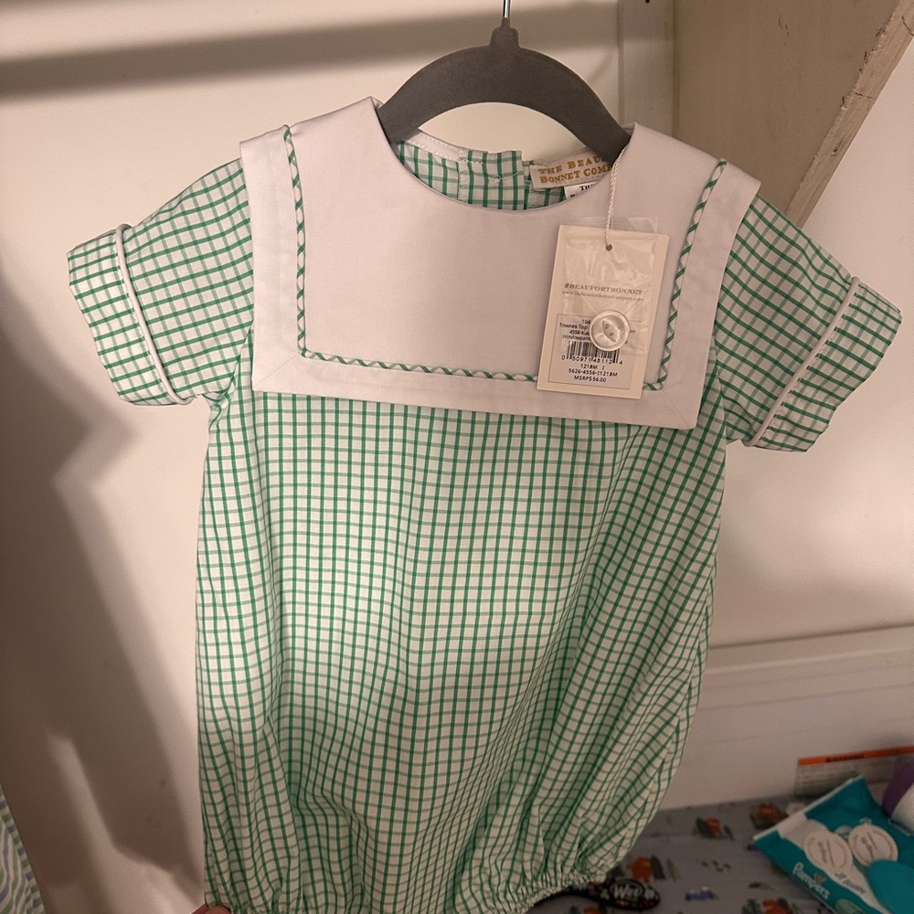 TBBC Green Checkered Baby Bubble
